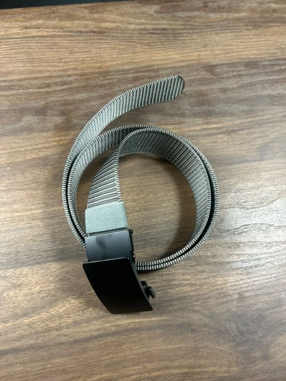 Men's Tactical Webbing Belt in Olive Green with Black Buckle